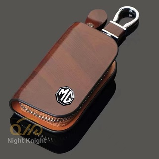 For MG ZS MG HS MG GS mg3 mg5 mg6 โลโก้รถหนังแท้แบบสบาย ๆ พวงกุญแจพวงกุญแจ Universal Key case