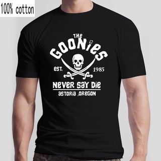 เสื้อยืด พิมพ์ลายธงโจรสลัด The Goonies Never Say Die Astoria Oregon แฟชั่นสําหรับผู้ชาย