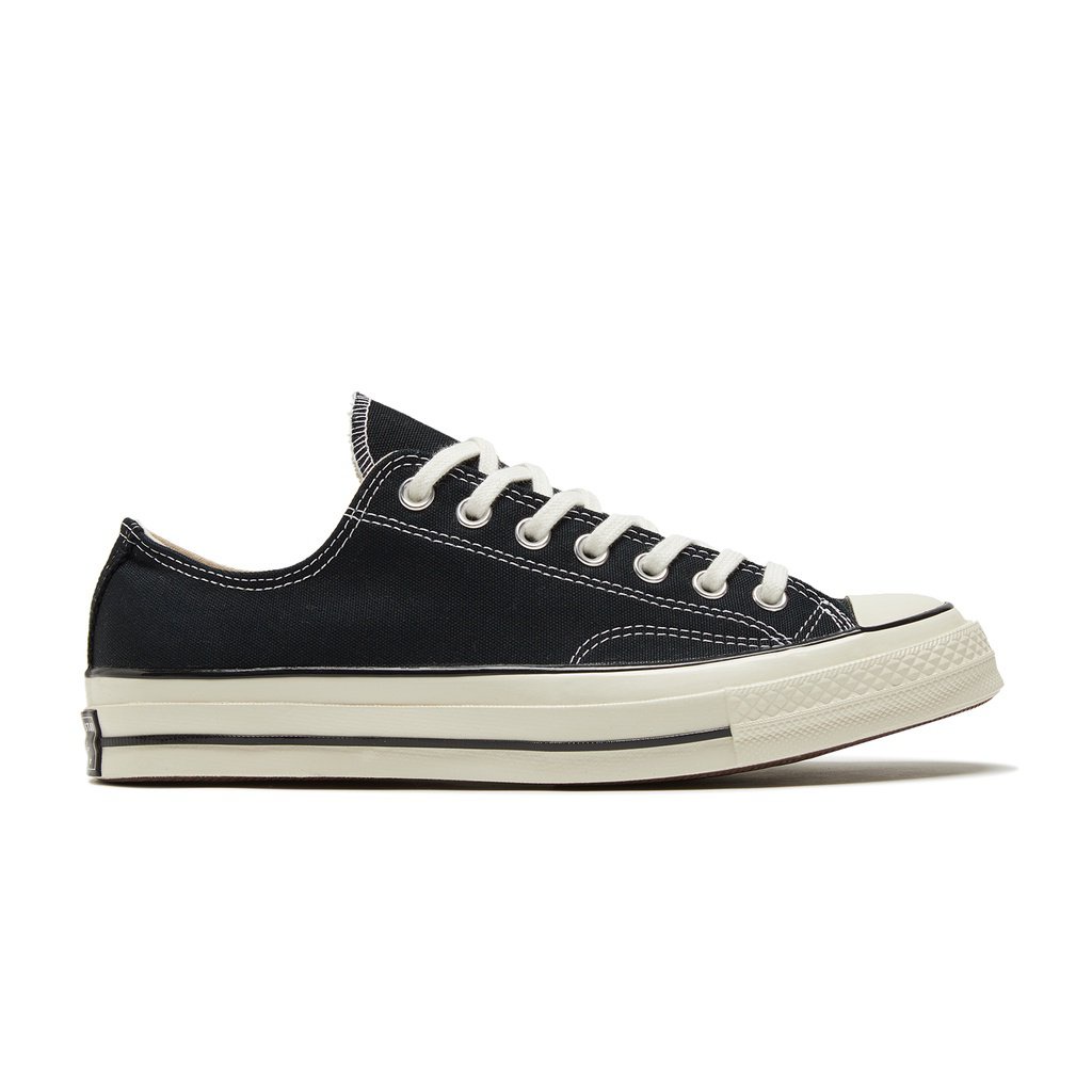 Converse All Star 70 hi (Classic Repro)  สีขาว รองเท้า คอนเวิร์ส แท้ รีโปร 70 หุ้มข้อ Black Low canvas shoes - 162058C