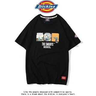 Dickies เสื้อยืดผ้าฝ้ายแฟชั่นใส่สบายสําหรับผู้ชายและผู้หญิง