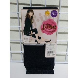 [JAPAN] fukuske JAPAN Leggings 7 ส่วน สีดำ วิ้งค์ๆ 60デニール