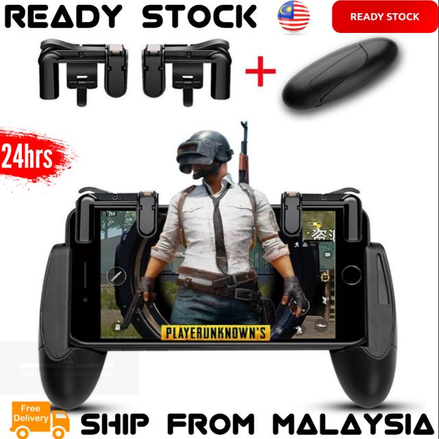 LR Trigger Mobile Game Controller Pad Knifes Out / PUBG / Rules Of Survival Game Trigger ซ้ายขวา