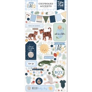 Welcome Baby Boy Chipboard 6"X13"