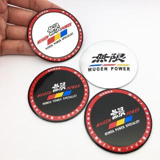 ฝาครอบดุมล้อรถยนต์ 56 มม. สําหรับ Honda Mugen Power Emblem Badge Sticker For Civic accord CRV Hrv Jazz 4 ชิ้น