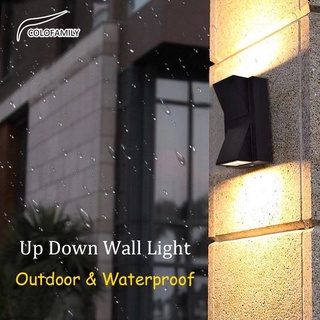 5W 10W โคมไฟติดผนัง ไฟ led ติดผนัง กันน้ำ โคมไฟภายนอก ไฟสวน outdoor wall light lamp AA60