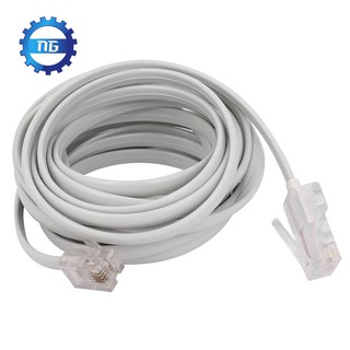 RJ11 6P4C to RJ45 8P4C Modular Phone Internet Extension Cable 3 Meter