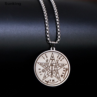 [Sunking] จี้สร้อยคอรูปทรงดาวห้าแฉก Talisman Tetragrammaton สําหรับผู้หญิง 1 ชิ้น