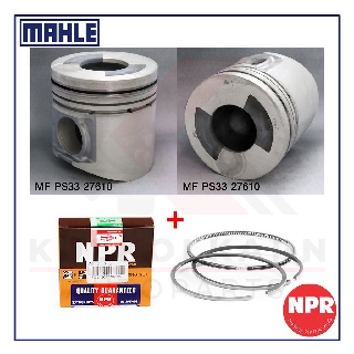 MAHLE ลูกสูบ+แหวน NPR สำหรับ MITSUBISHI FN61, FM62 รุ่นเครื่อง 6M60-T1 (สลัก 42)