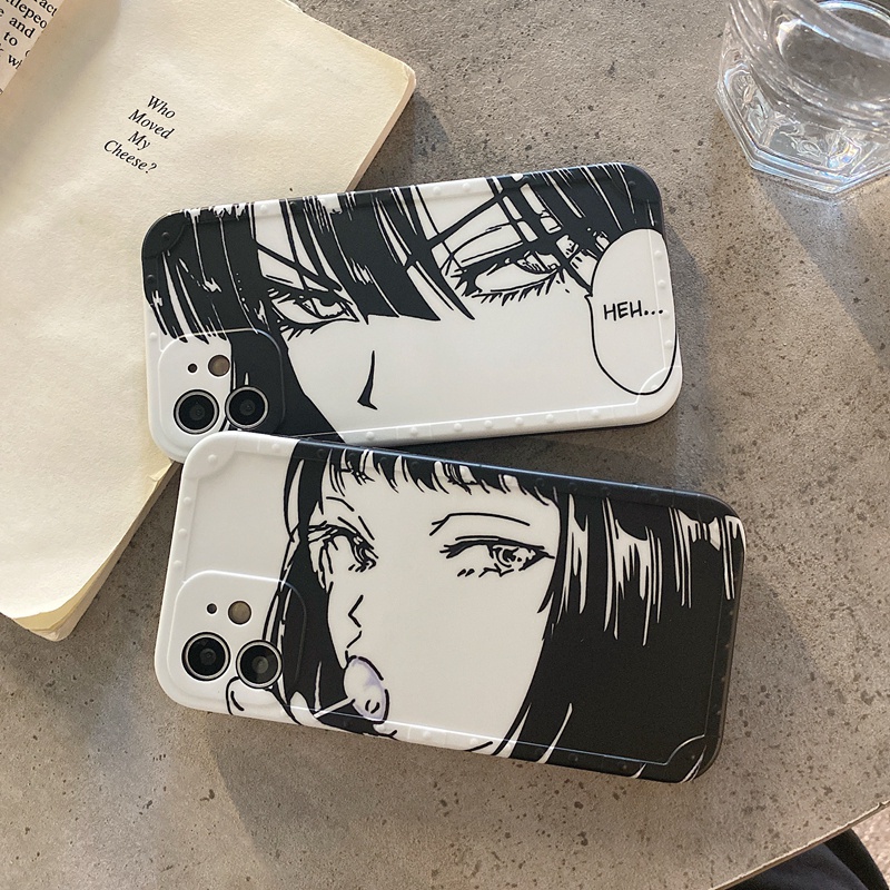 ☢Ready Stock【Tomie Girl】Casing IPhone Case For 12 Pro Max 11 Pro Max X XS XR 7 8 Plus Junji Ito Anime Cartoon Straight E