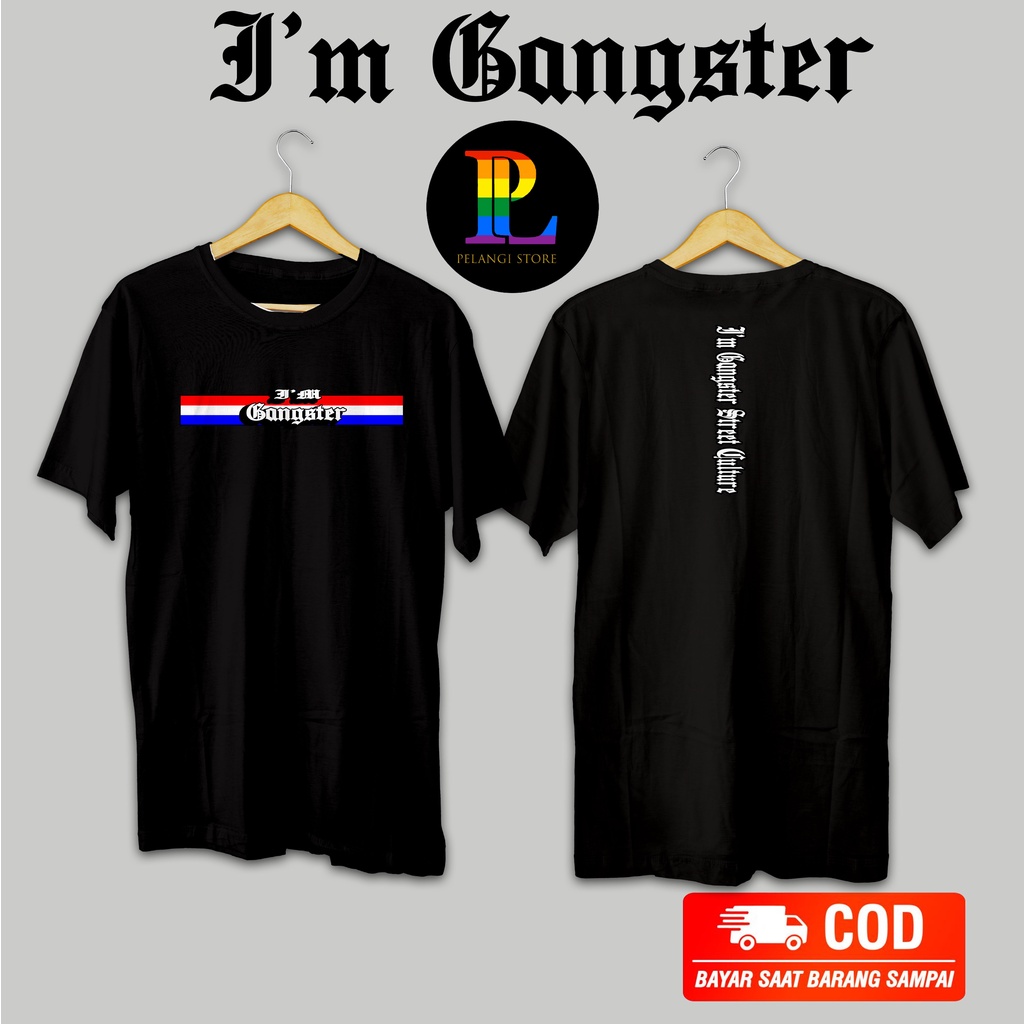 Im GANGSTER STREET FLAG MOONRAKER MEN& 39;S เสื้อยืด MOONRAKER เสื้อยืด MOONRAKER M2R เสื้อยืด ORIGI