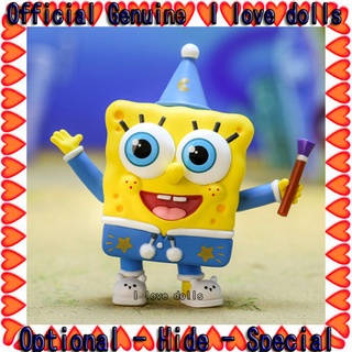 [ของแท้] ตุ๊กตาฟิกเกอร์ SpongeBob SquarePants Pajama Party Series Blind Box pop mart