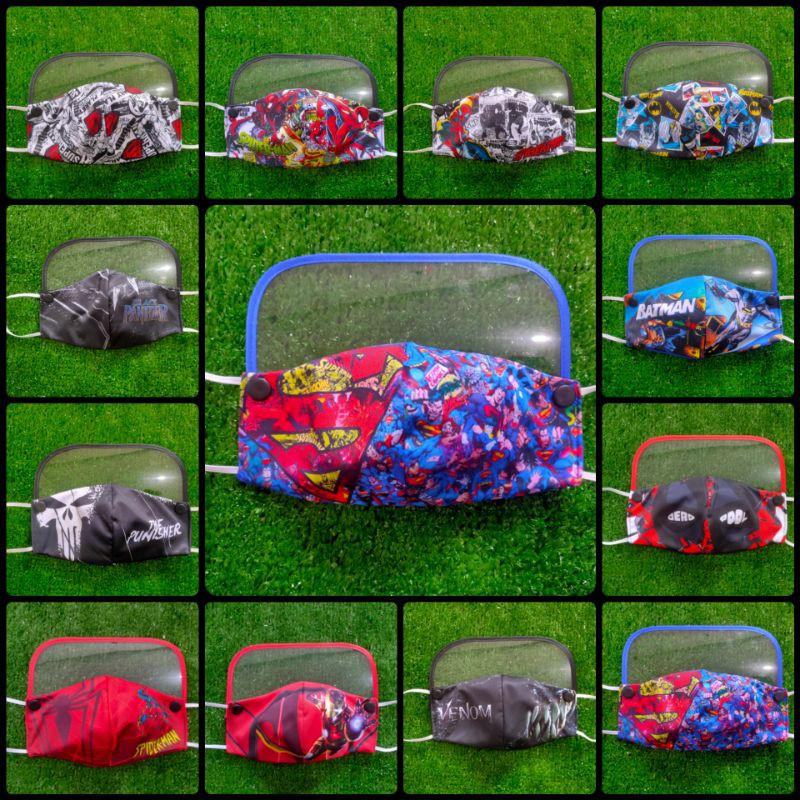 หน้ากากกัปตัน Batman VENOM BLACKPHANTHER สําหรับเด็ก และผู้ใหญ่