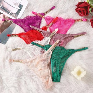 Victorias secret ชุดชั้นใน กางเกงชั้นใน ผ้าฝ้าย ไร้รอยต่อ แต่งพลอยเทียม เซ็กซี่ สําหรับผู้หญิง YP4C