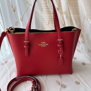 🌈💼🥰NEW COACH  MOLLIE TOTE 25 ❣️❣️สีแดง