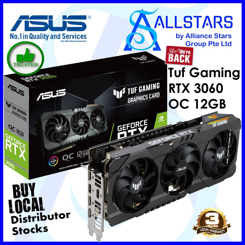 (ALLSTARS CAMPAIGN / DIY GPU PROMO) ASUS TUF Gaming RTX 3060 OC 12GB