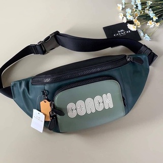 Coach C6653 Track Belt Bag In Colorblock Signature Canvas