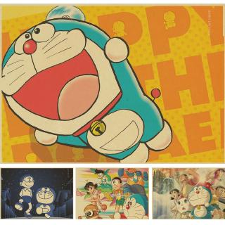 โปสเตอร์ Rhinoceros Fat Beetle Doraemon สไตล์ญี่ปุ่นย้อนยุค สําหรับตกแต่งบ้าน