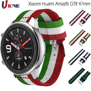 นาฬิกาข้อมือสายไนล่อนสำหรับ Xiaomi Huami Amazfit GTR 47 มิลลิเมตร / G Alaxy นาฬิกา 46 มิลลิเมตร / S Amsung เกียร์ S3