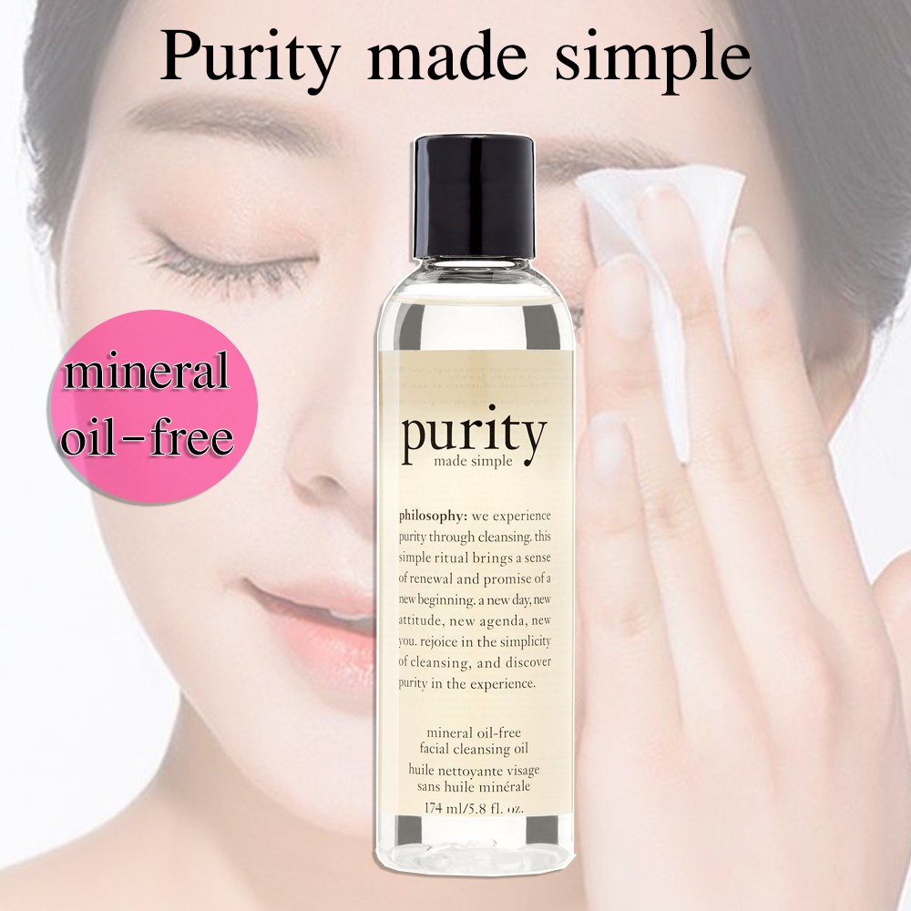 Philosophy Purity Made Simple Mineral Oil-Free Face Cleanse Oil 5.8oz น้ำมันทำความสะอาดผิวหน้า