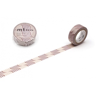 mt masking tape (15mmx7m) wave stripe (MT01D524) / เทปตกแต่งวาชิ (15mmx7m) ลาย wave stripe แบรนด์ mt masking tape ประเทศ