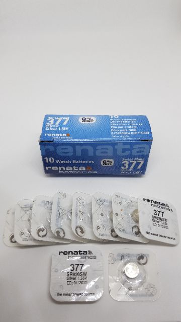 ถ่านนาฬิกา Renata 377 , SR626SW 1.55V