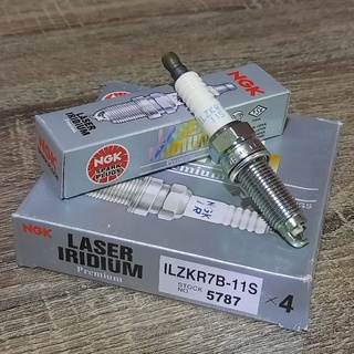 หัวเทียน NGK LASER IRIDIUM ILZKR7B-11S #5787 (4หัว) Made in Japan