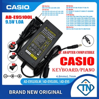 อะแดปเตอร์พาวเวอร์ซัพพลายเปียโนไฟฟ้า 9.5V 1A AD-E95100LW สําหรับ Casio CTK-1100 CTK-1150 CTK-1200 CTK-1300 CTK-2500 CTK-2550