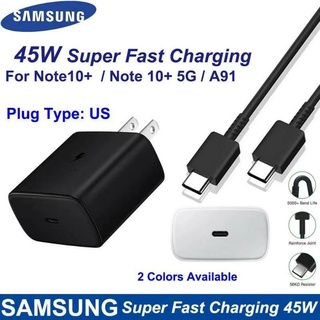 หัวชาร์จเร็ว 25W 45W PD3.0 สายชาร์จเร็ว อุปกรณ์ชาร์จเร็วซัมซุง 3A 5A หัวชาร์จสายชาร์จ Super Fast Charging สายชาร์จซัมซุง