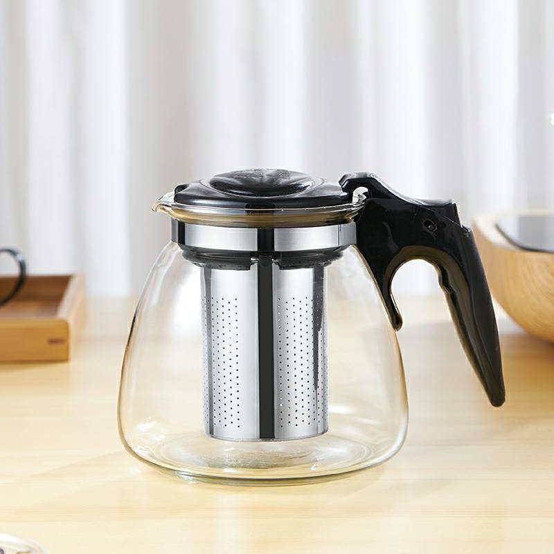 กาน้ำชา 900/500ml/1000ml./1100ml. กากรองชา กาน้ำชาพร้อมไส้กรอง กาน้ำทรงกลม กาน้ำสแตนเลส กาน้ำชงชาสแตนเลส #X-0006 - รูปที่ 3