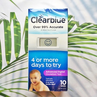 (Clearblue®)  Advanced Ovulation Test Digital Hormone Indicator 10 Tests อุปกรณ์ทดสอบการตกไข่แบบดิจิตอล