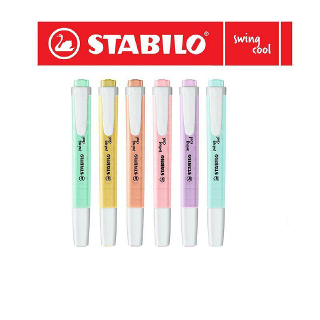 ปากกาไฮท์ไลท์ Stabilo Swing Cool PASTEL (เลือกสีเอง)