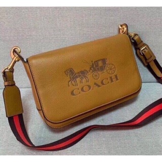 Coach Jess Leather Messenger chalk ขนาด: 11"