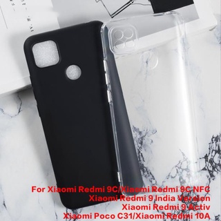 เคสโทรศัพท์ซิลิโคน TPU แบบนิ่ม สําหรับ Xiaomi Poco C31 Redmi 9C NFC Redmi 10A