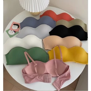 ส่งจากไทย1-2 วัน! เสื้อชั้นใน ไร้โครงถอดสายได้ บราเกาะอก ใส่ได้ 2 แบบ Bra มีซิลิโคนกันหลุด