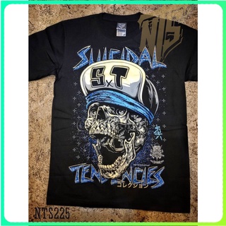 เสื้อยืดผ้าฝ้ายพิมพ์ลายคลาสสิกNTS 225 Suicidal Tendencies  ROCK เสื้อยืด เสื้อวง เสื้อดำ สกรีนลายอย่างดี ผ้าหนานุ่ม NTS