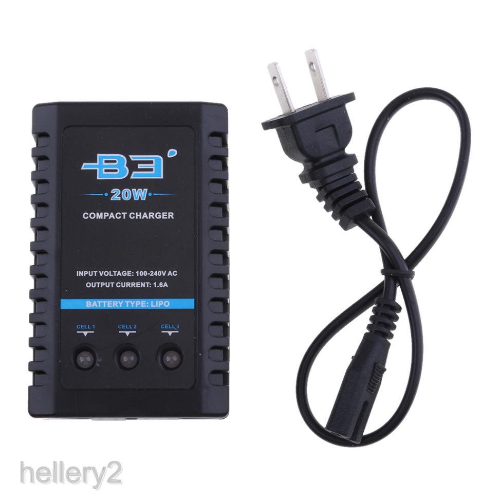 B3 2S-3S Li-ion 7.4V 11.1V 20W Battery Balance Compact Charger 110-240V