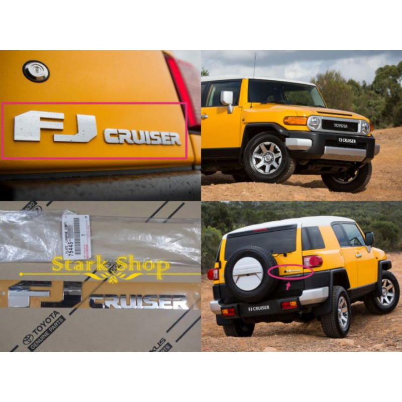 TOYOTA FJ CRUISER GSJ15 REAR BONNET EMBLEM " FJ CRUISER " โลโก้