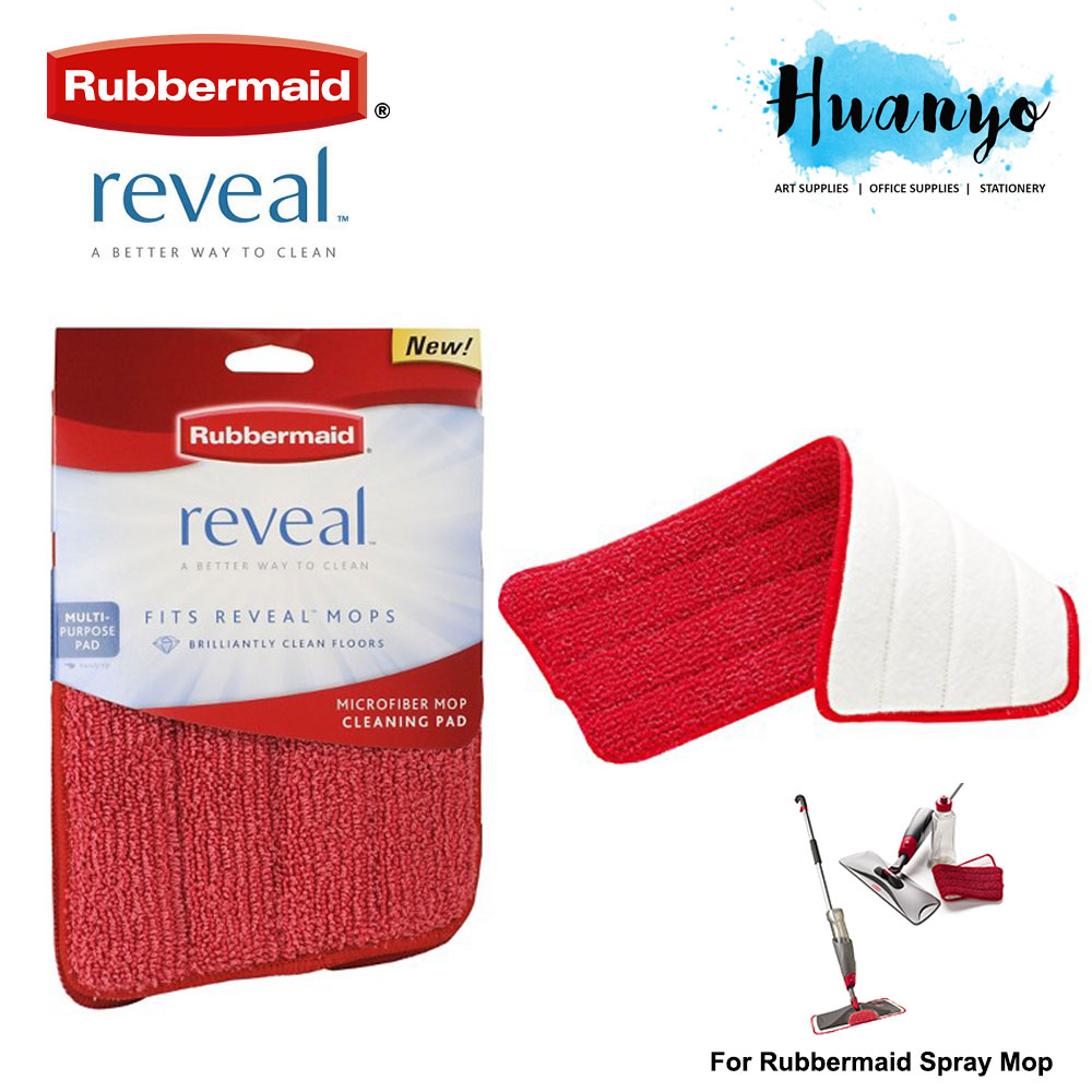 Rubbermaid Reveal Spray Mop ไมโครไฟเบอร์ทําความสะอาด Mop Cloth Pad