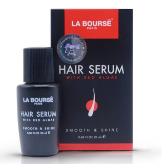 ลาบูสส์ แฮร์ เซรั่ม โปรโมชั่นซื้อ1แถม 1 LA BOURSE HAIR SERUM WITE RED ALGAE SMOOTH&amp;SHINE 20ML.
