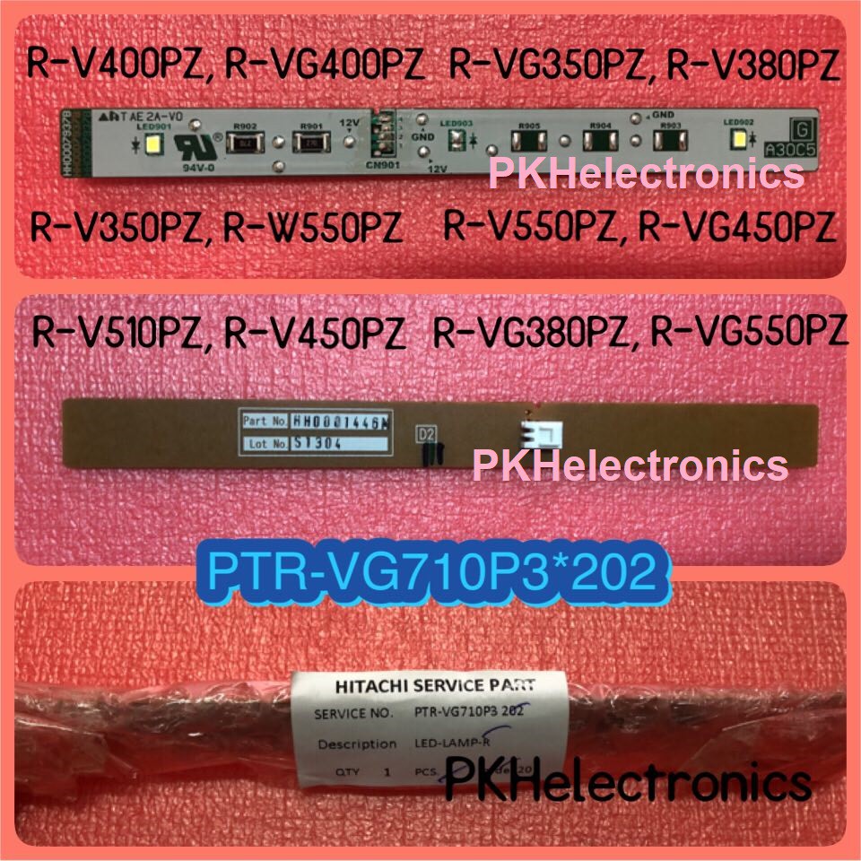 หลอดไฟช่องแช่เย็นตู้เย็น 2 ประตู HITACHI-PTR-VG710P3 202