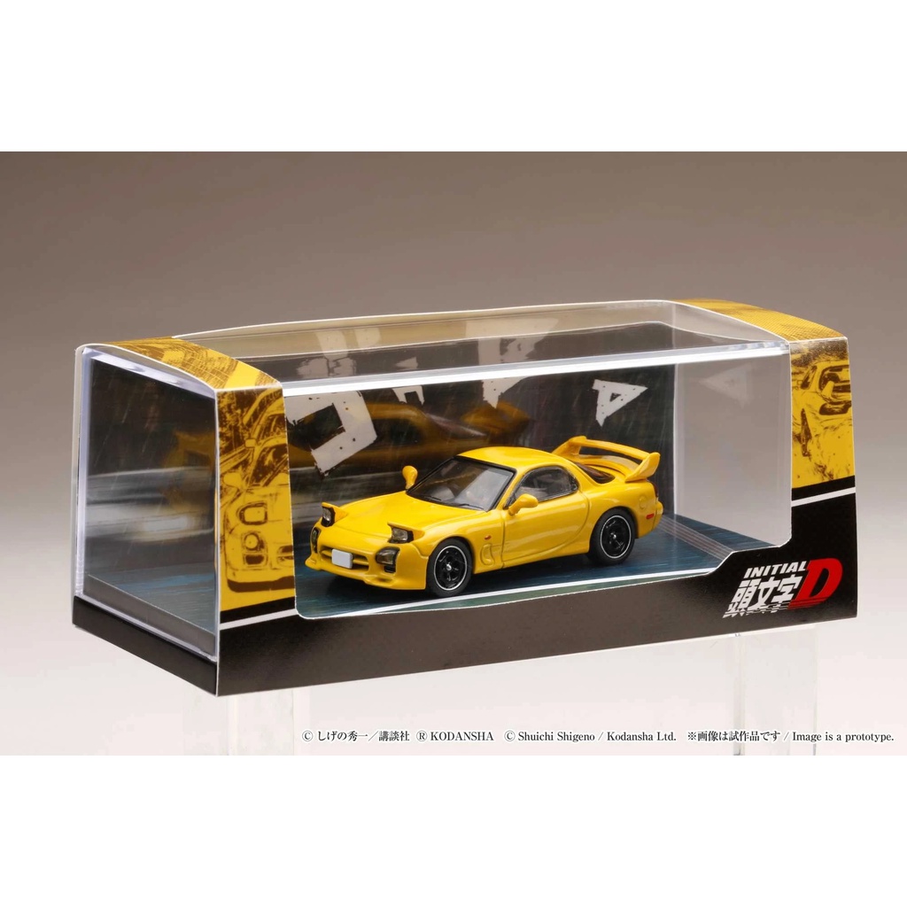 HOBBY JAPAN 1/64 MAZDA RX-7 (FD3S) PROJECT D KEISUKE TAKAHASHI DIORAMA SET