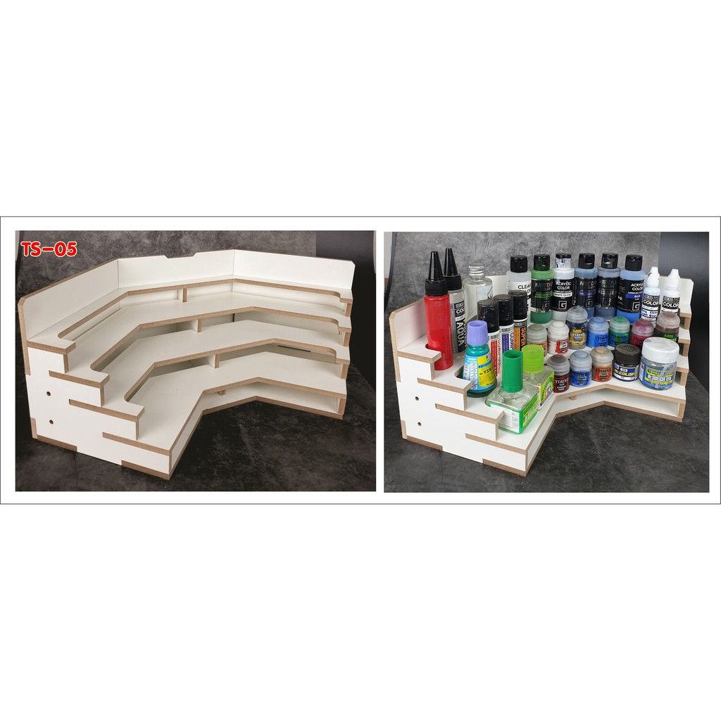 TS-05 workshop ชั้นวางสีและเก็บอุปกรณ์ Teninone HobbyTool's