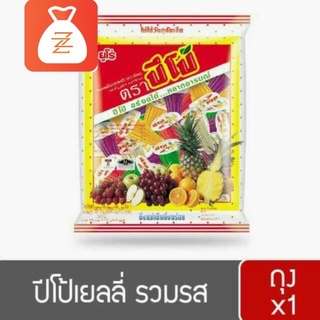 ปีโป้ เยลลี่ 30 ถ้วย ขนม ปีโป้ ขนมเยลลี่รวมรสผลไม้ บรรจุ 30 ถ้วย 587.5 กรัม