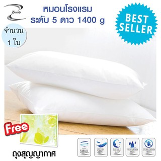 🎉ส่งจากไทย🎉 หมอนโรงแรม ระดับ 5 ดาว 1400 g หมอนโรงแรม6ดาว หมอน Luxury Pillow🌈