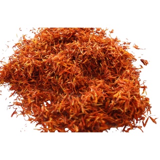 ชาดอกคำฝอย เกรดเอ สีสด ดอกคำฝอยแห้ง Safflower tea ขนาดบรรจุ 500 กรัม (ครึ่งกิโลกรัม) เหมาะสำหรับดื่มบำรุงสุขภาพ