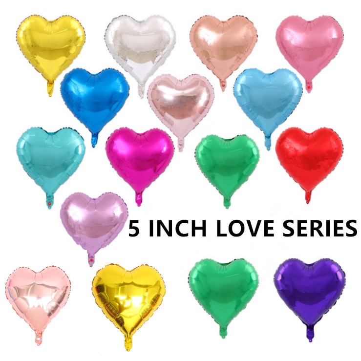 1pcs 5 นิ ้ ว LOVE รูปฟอยล ์ บอลลูนฮีเลียมสําหรับงานปาร ์ ตี ้ และกิจกรรม