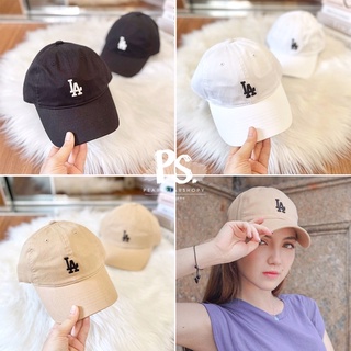 MLB แท้ 💯 พร้อมส่ง หมวก MLB Rookie Ball Cap โลโก้ LA  Free size ปรับขนาดได้ สีเบจ/น้ำตาล ดำ ขาว