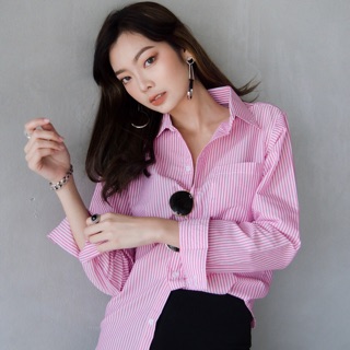 100% Cotton Striped Shirt | Pink 💕