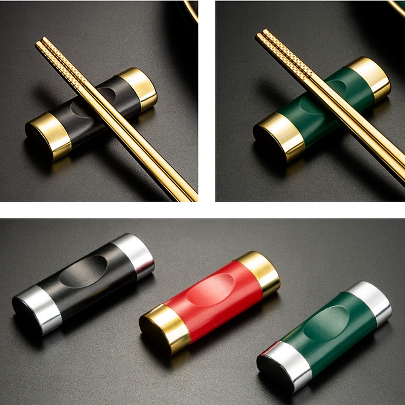 ที่วางตะเกียบโลหะผสมหลากสี ที่วางตะเกียบ ที่วางตะเกียบ โต๊ะรับประทานอาหาร ชั้นวางตะเกียบ - รูปที่ 5