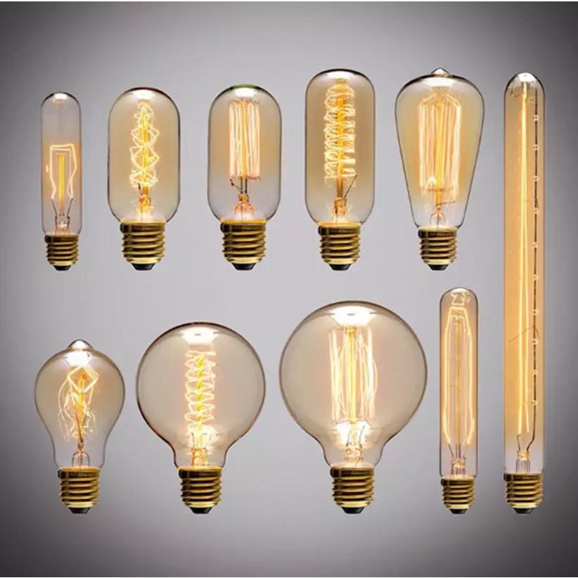 สไตล์โบราณ Edison Vintage หลอดไฟ LED อุตสาหกรรม Retro โคมไฟ E27 40W 220V 240V แก้ว LED โคมไฟวอร์มไวท์